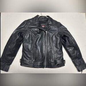 Ladies XL Black Orchid - Women's Leather Motorcycle Jacket
